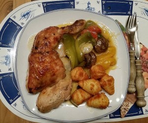 Hühnchen im Römertopf