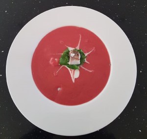 Linsensuppe mit Rote Beete