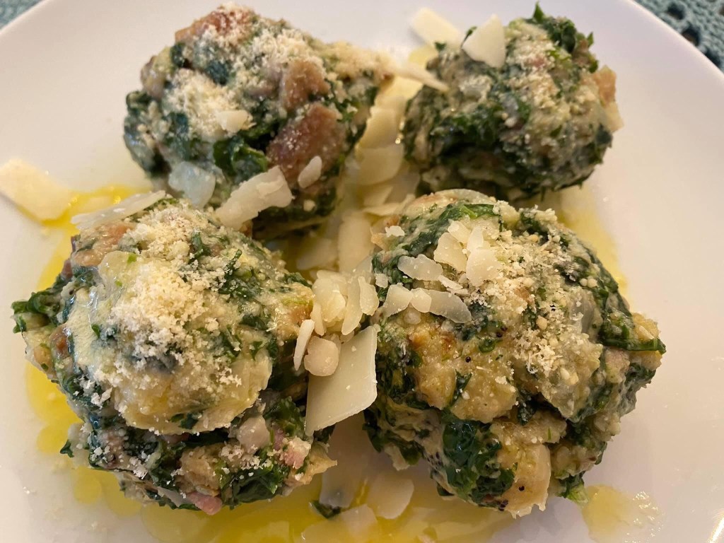 Südtiroler Spinatknödel